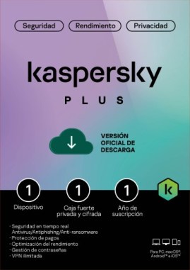 Kaspersky Plus Para 1 PC por 1 Año